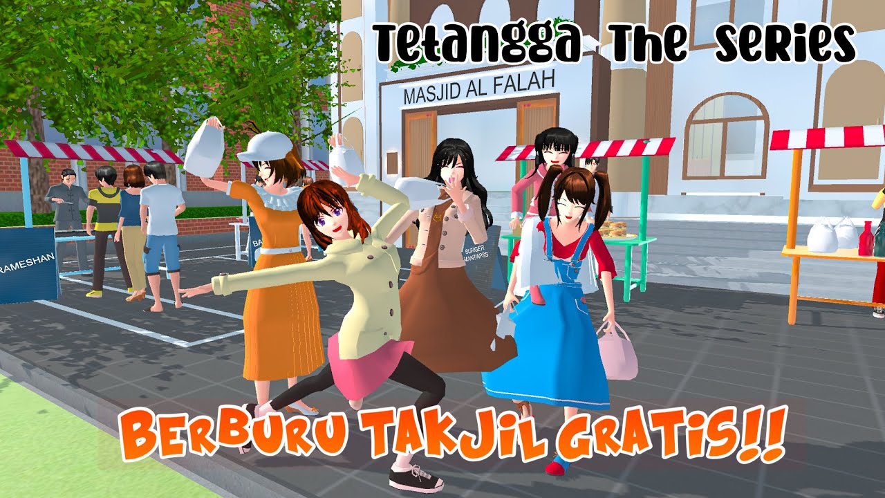 BERBURU TAKJIL GRATIS || TETANGGA THE SERIES || DRAMA SAKURA SCHOOL SIMULATOR
