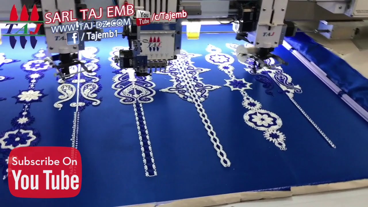 SARL TAJ EMB  TAJ 602+2 طريقة عمل الكوردون المغربي على المكنة