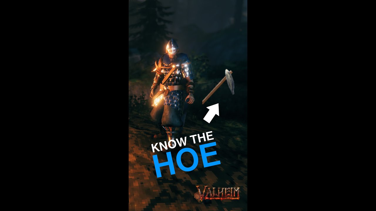 How to use the hoe in Valheim 