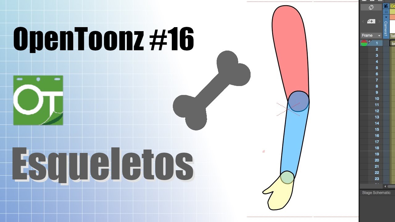 opentoonz #16 - herramienta Skeleton tool