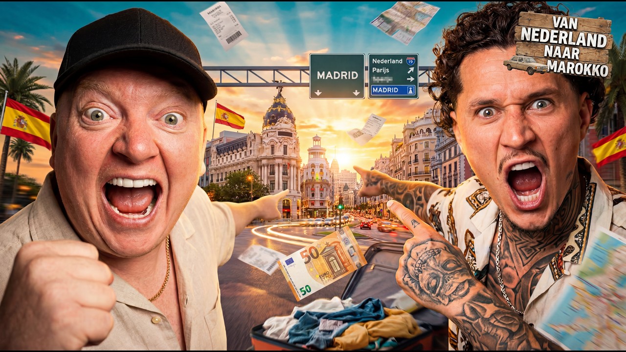 AANGEKOMEN IN MADRID | VAN NEDERLAND NAAR MAROKKO #3