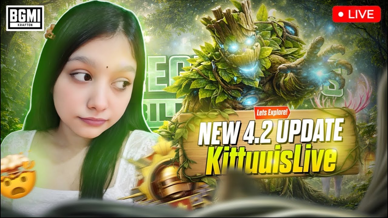 BGMI 4.2 Update LIVE🔥|Girl Gamer| Facecam|KittuuisLive #shortslive#bgmi#fyp @BattlegroundsMobile_IN 