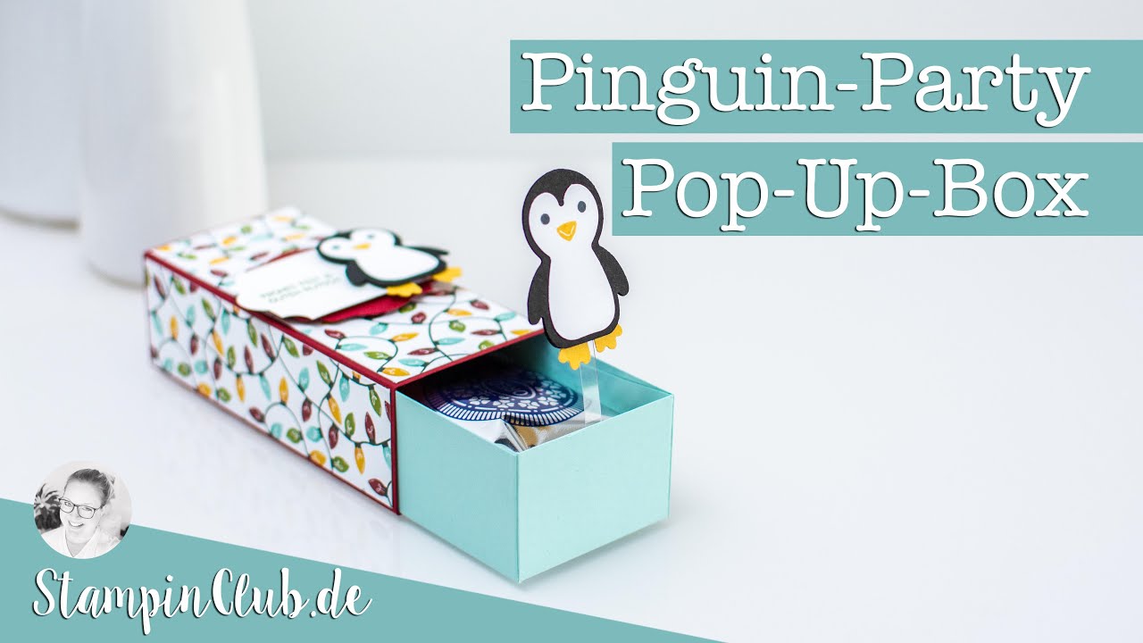 Anleitung: Pop-Up-Box Pinguin-Party für Oreo®-Kekse mit dem Stampin' Up!® Produktpaket Pinguin-Party