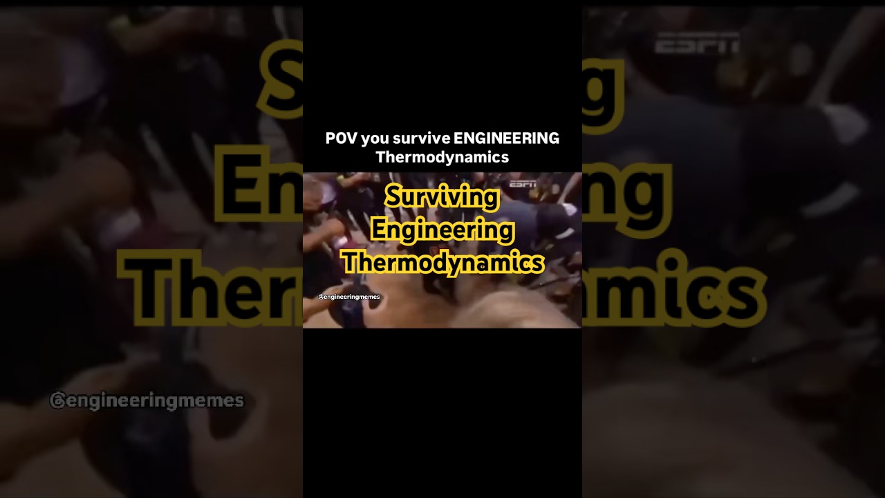 How it feels to survive engineering thermodynamics
