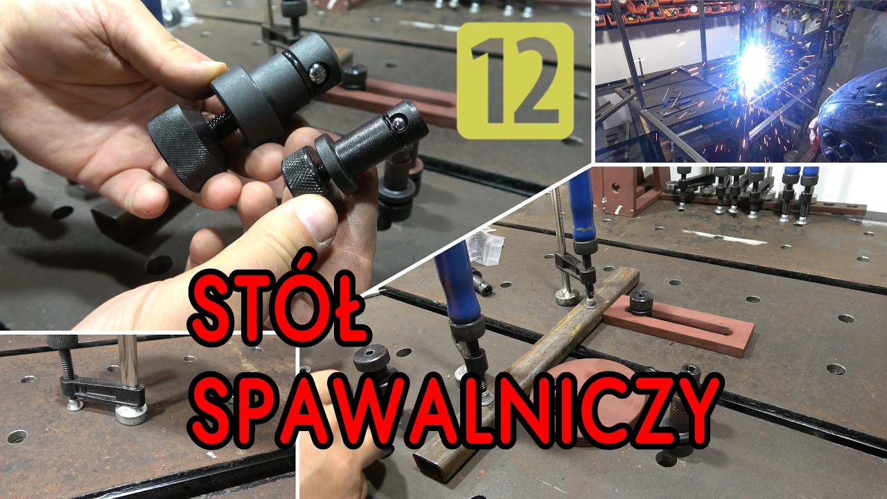 St&oacute;ł spawalniczy do warsztatu pod system szybkiego montażu 16.