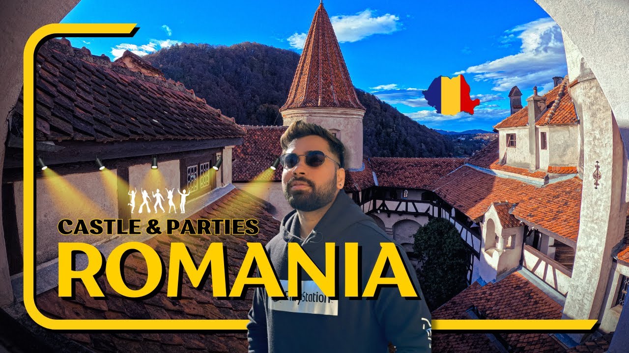 Indian in Romania🇷🇴: Castles 🏰 by Day, Partying 🪩in Bucharest by Night | Retro style vlog