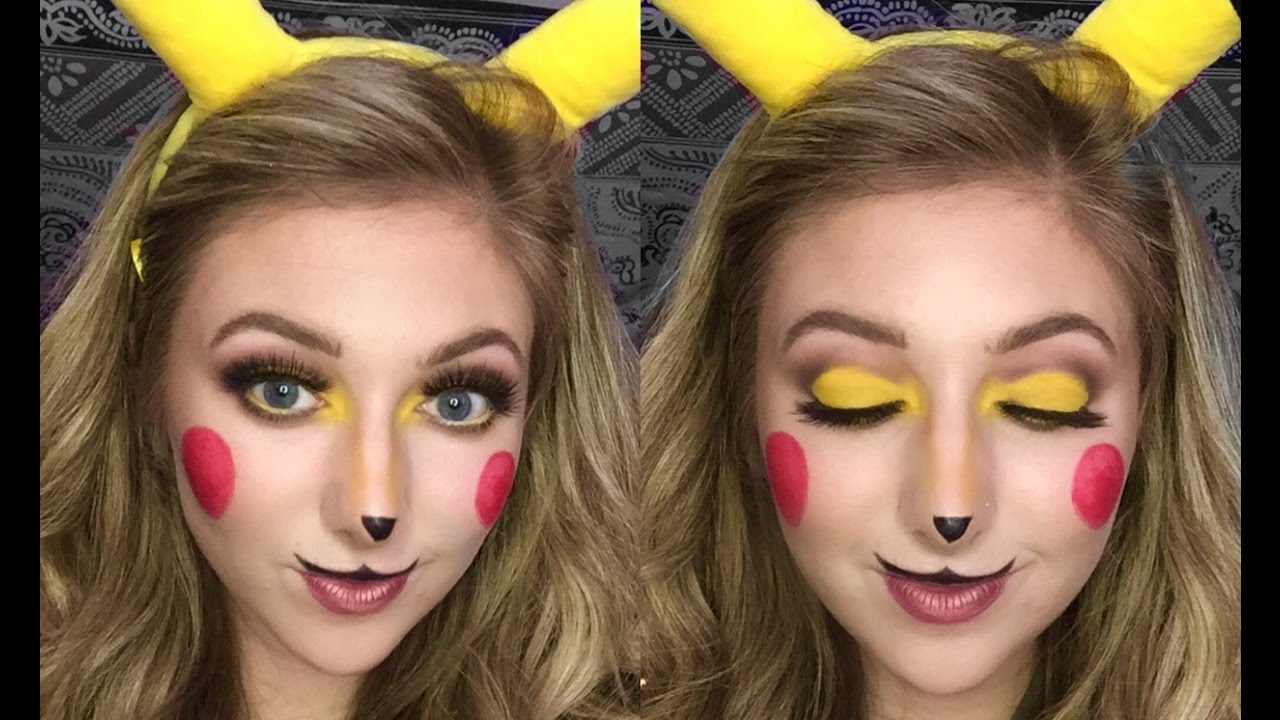 CUTE PIKACHU MAKEUP | Halloween Tutorial