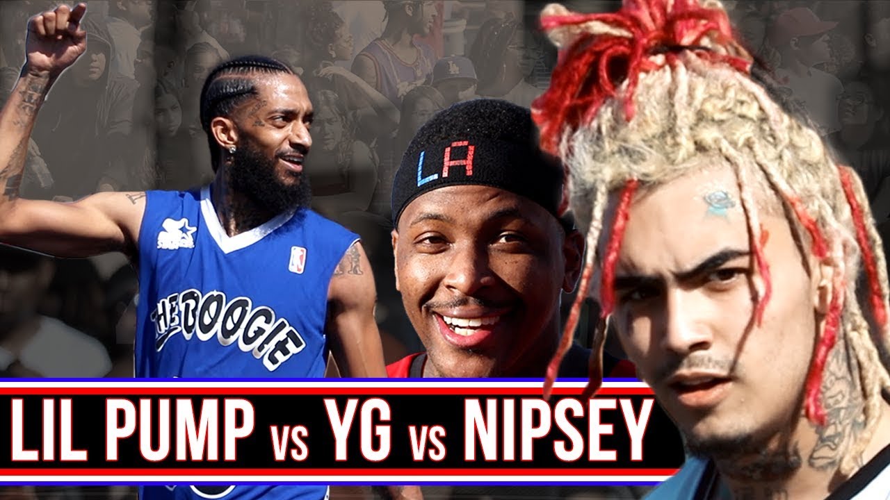 YG + NIPSEY + LIL PUMP & MORE HOOPING 3v3! Day Boogie First Annual All Star Weekend Event