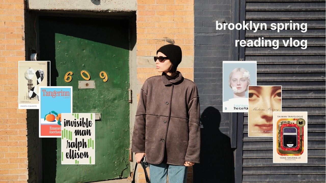 Reading in Russian, Brooklyn spring, books