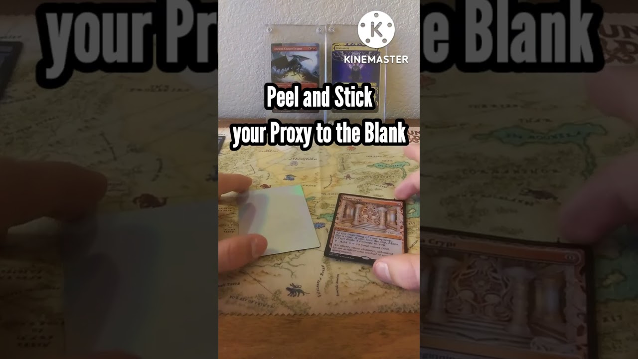How to make Foil Mtg Proxies #shorts #mtg #magicthegathering #tcg #tradingcardgame #proxies #memes
