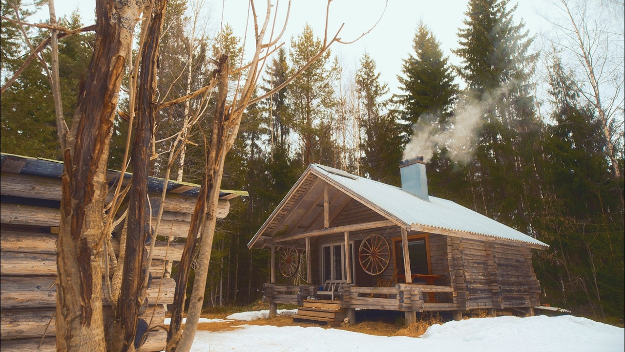 Abandoned Off Grid Log Cabin, Trapped in Finland EP37