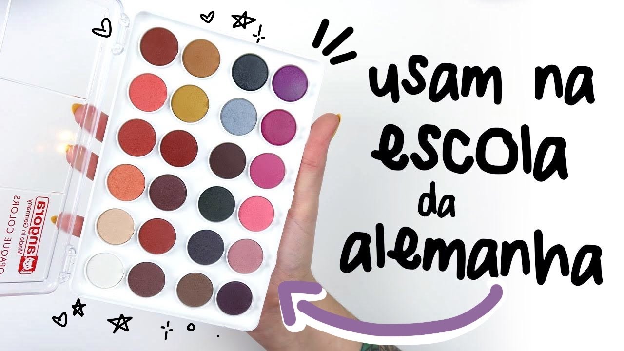 TESTANDO KIT DE AQUARELA OPACA (COMO ASSIM?) USADA NA ESCOLA DA ALEMANHA!