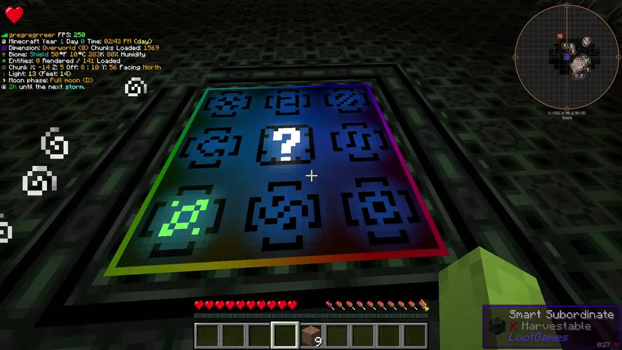 GTNH - random seed healing axe in 53 minutes using lootgames