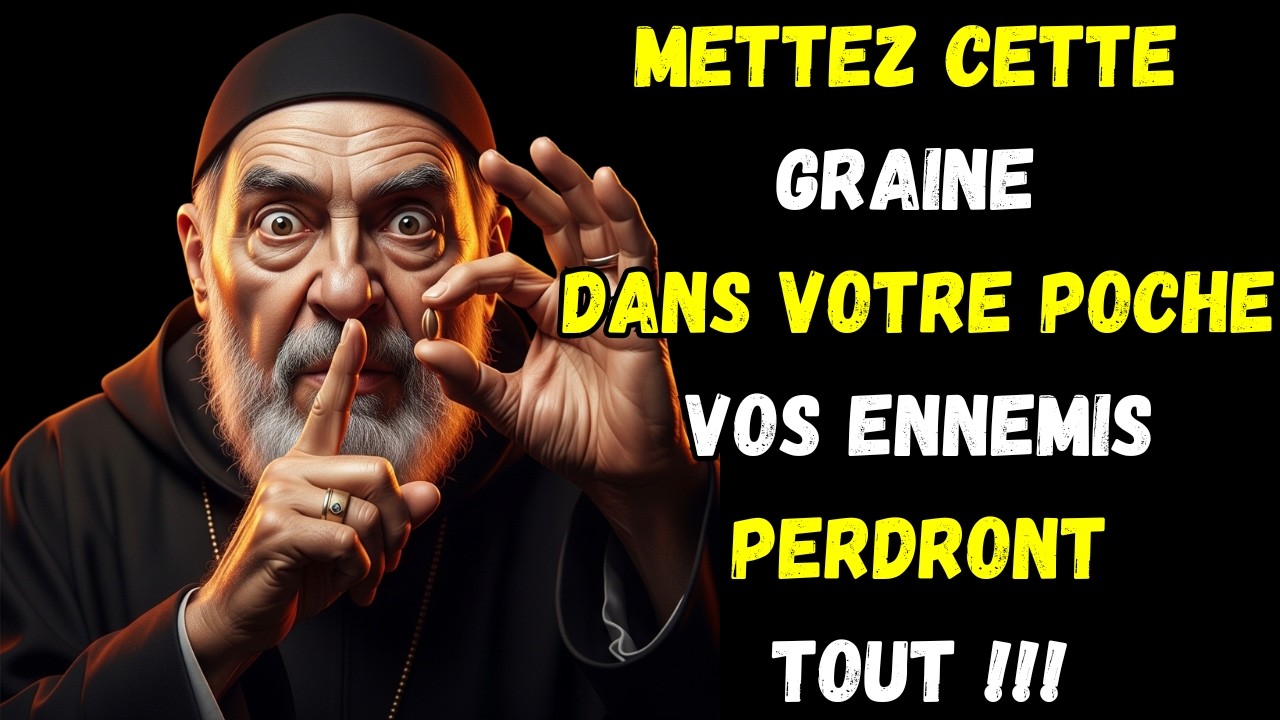ATTENTION ! Cette GRAINE dans votre POCHE renvoie tout le MAL à vos ENNEMIS | Père Pio