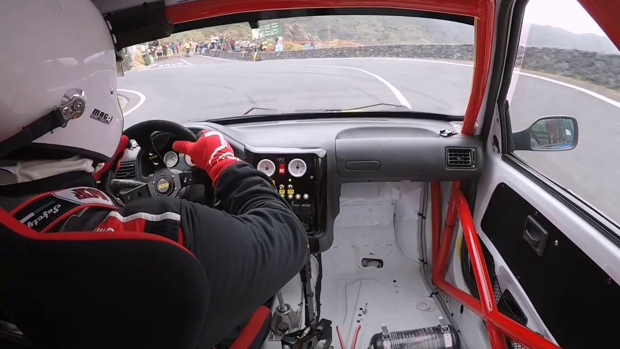 On Board Subida Hermigua - La Carbonera 2019 (Peugeot 106 1.6 8v Rallye) Pedro J. Cabrera