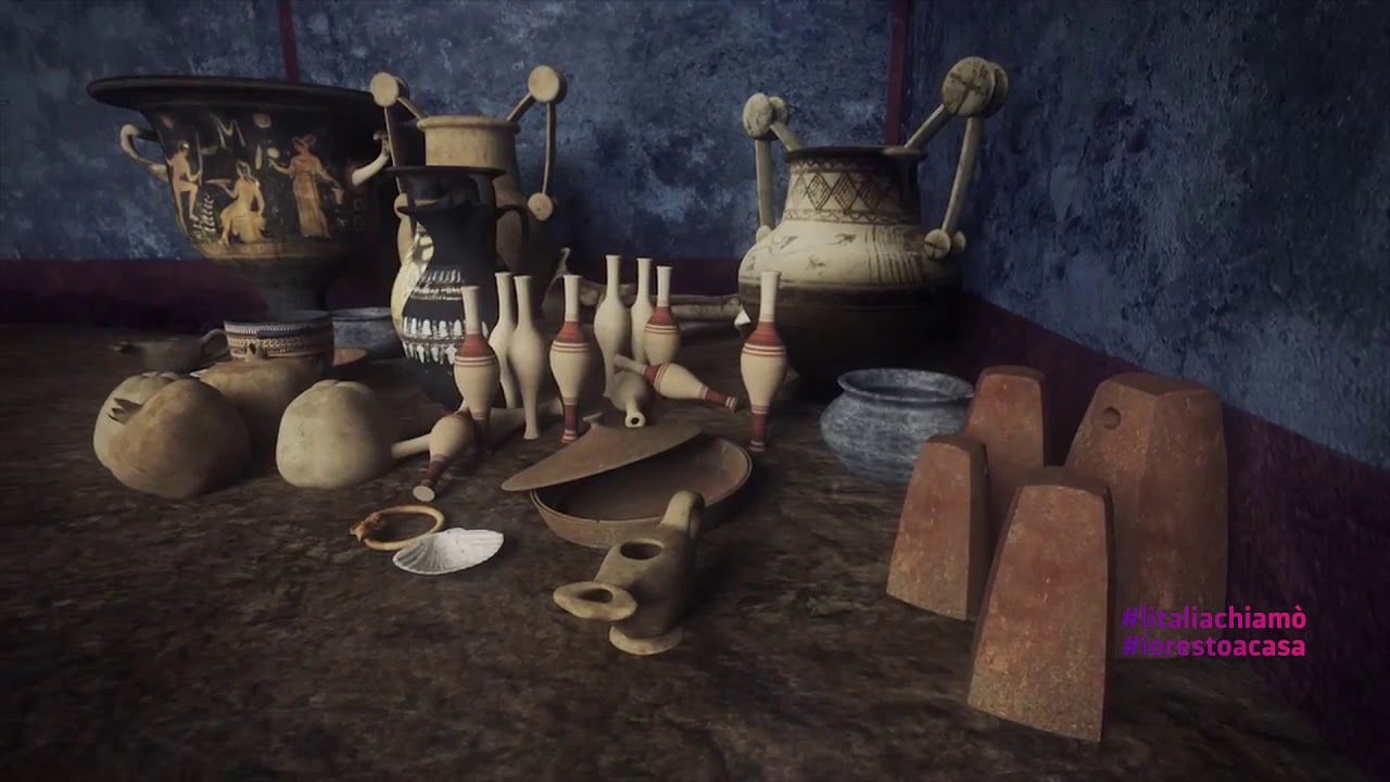 La tomba delle melograne, Museo Nazionale e Parco Archeologico di Egnazia #iorestoacasa
