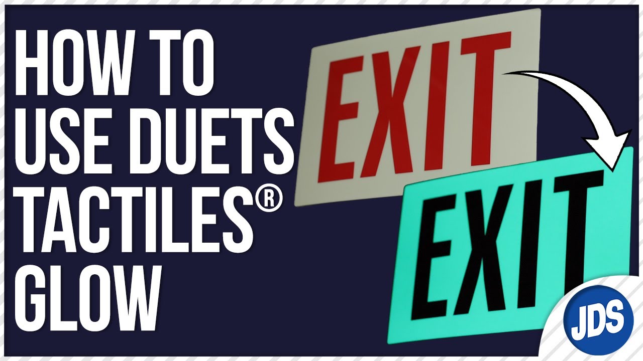 How To Create Glow in the Dark Signage With Duets Tactiles&reg; Glow Plastic Sheet Stock
