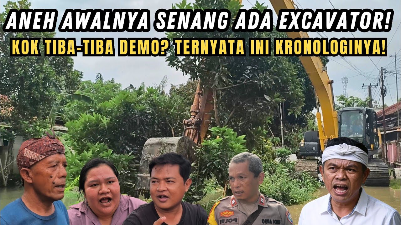 KDM KECEWA❗KIRIM EXCAVATOR MALAH DI DEMO WARGA❗AWALNYA PADA SENANG SUNGAI NYA DI KERUK, UJUNGNYA❓