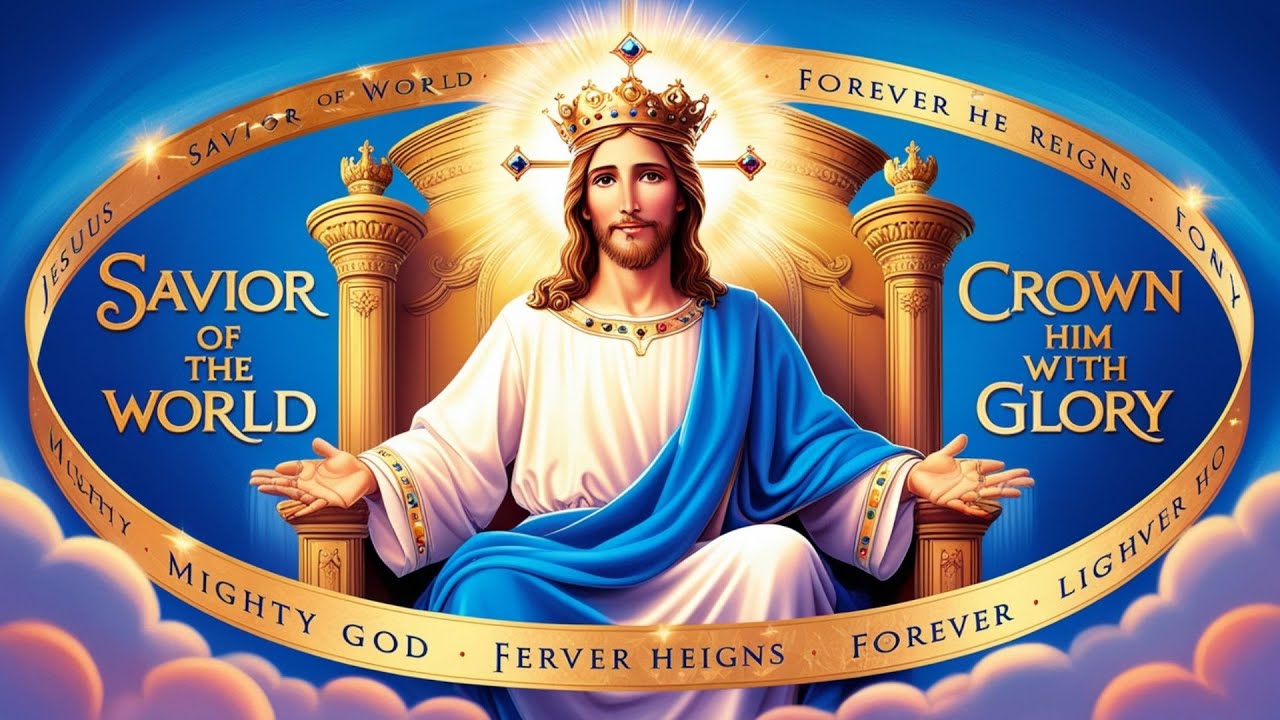 Uplifting Worship Songs | Savior of the World, Crown Him with Glory, Forever He Reigns, Mighty God