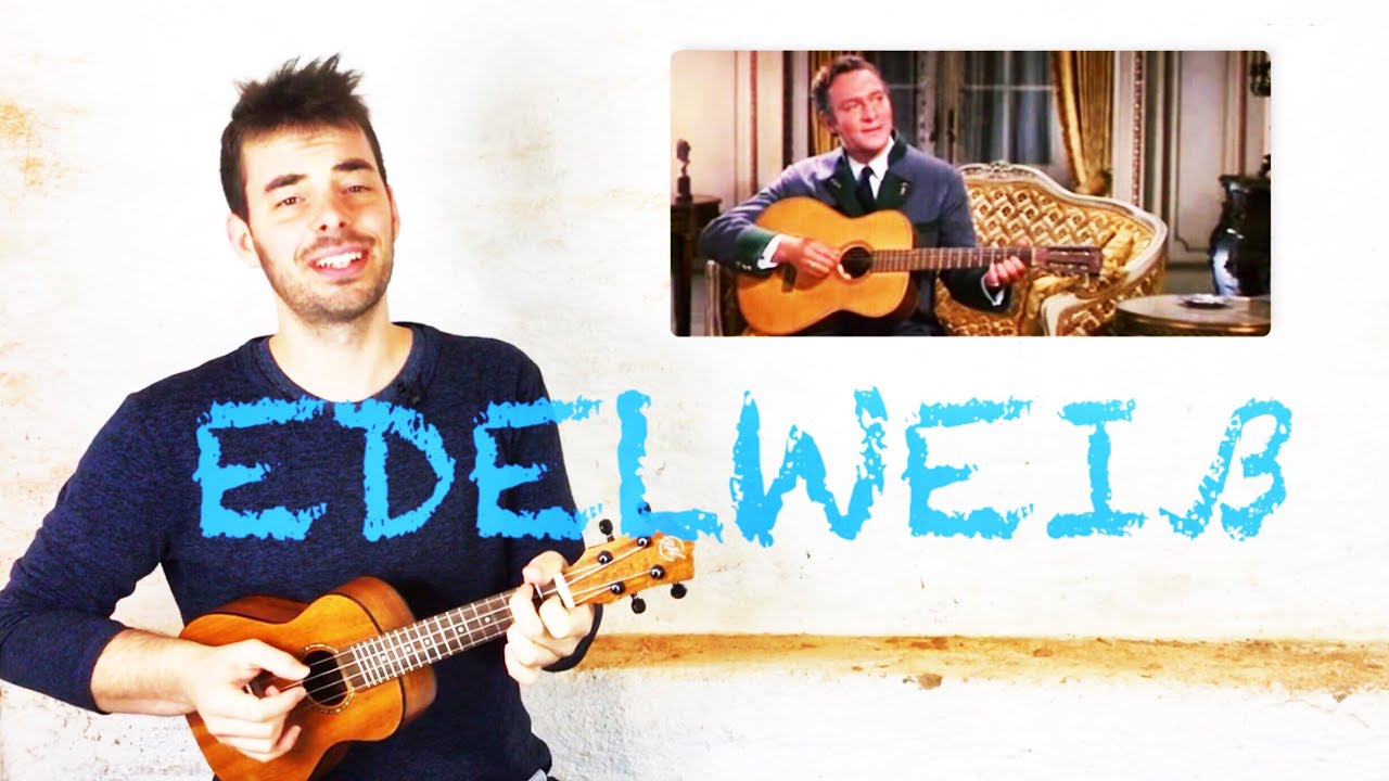 EDELWEISS - Ukulele Tutorial with fingerpicking - extended (C & Ab) - The Sound of Music