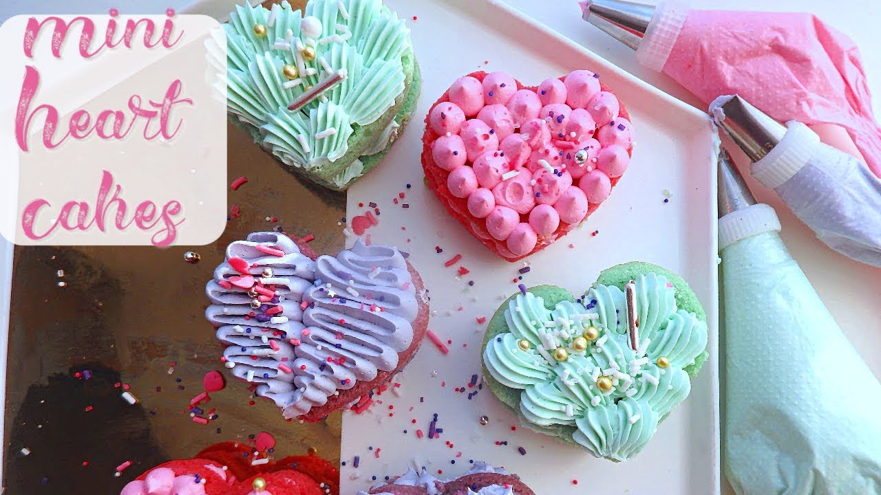 Lovely Mini Heart Cakes | Marisha's Couture Cakes