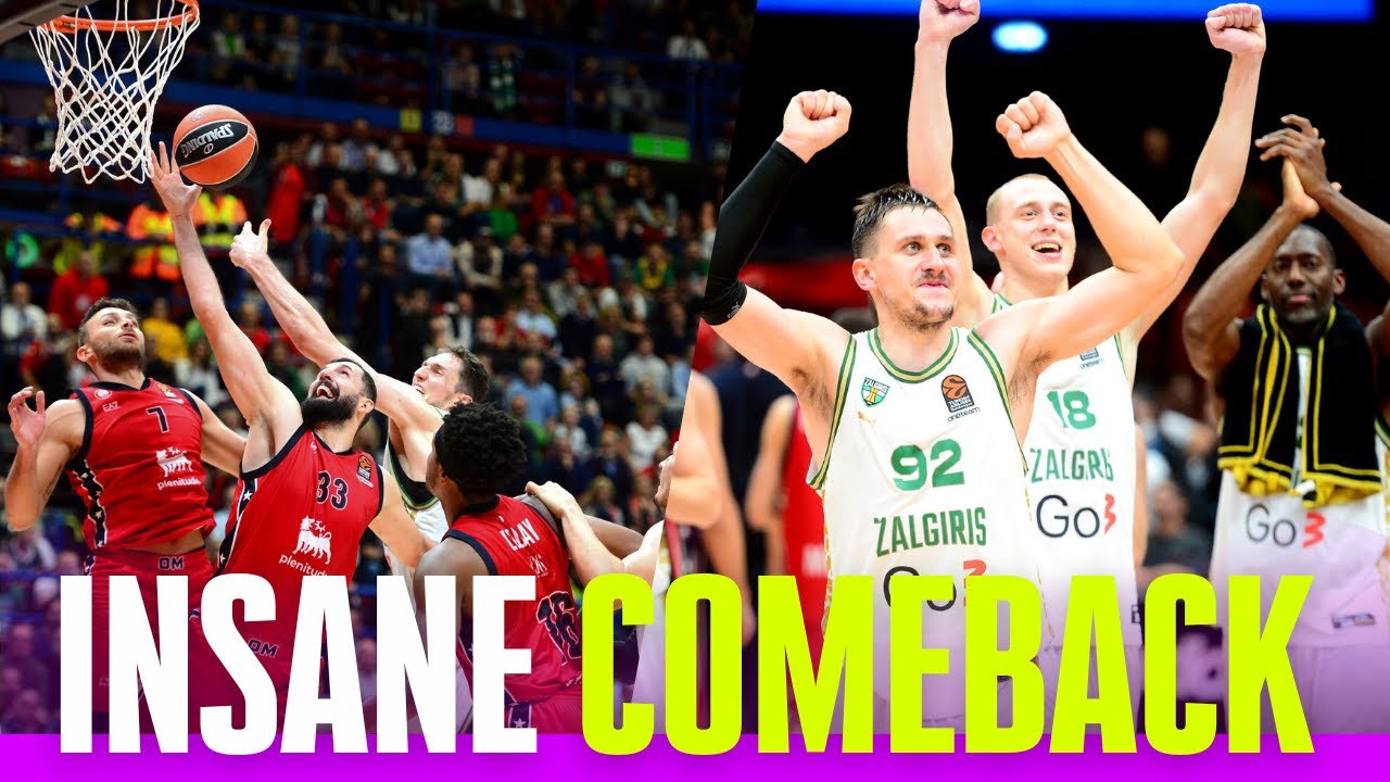 From -27: Zalgiris' Biggest EVER COMEBACK | Armani Milano - Zalgiris Kaunas