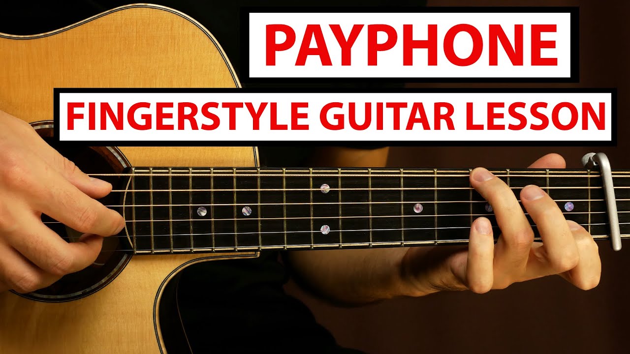 Maroon 5 - Payphone | Fingerstyle Guitar Lesson (Tutorial) How to Play Fingerstyle