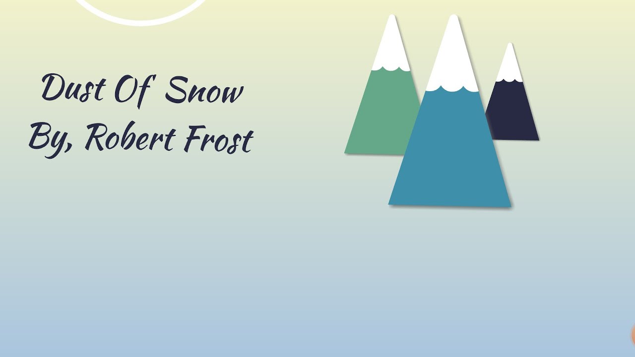 Class 10- Dust of Snow (Poetry Analysis) by Robert Frost