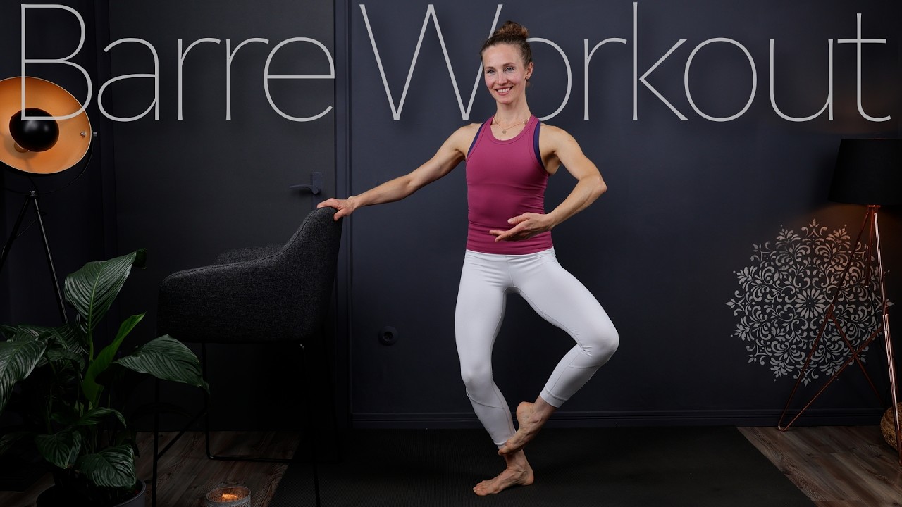 30 Min Barre Workout | Ballett inspiriertes Ganzkörper Training auf Musik  🎶 | Handgelenk schonend