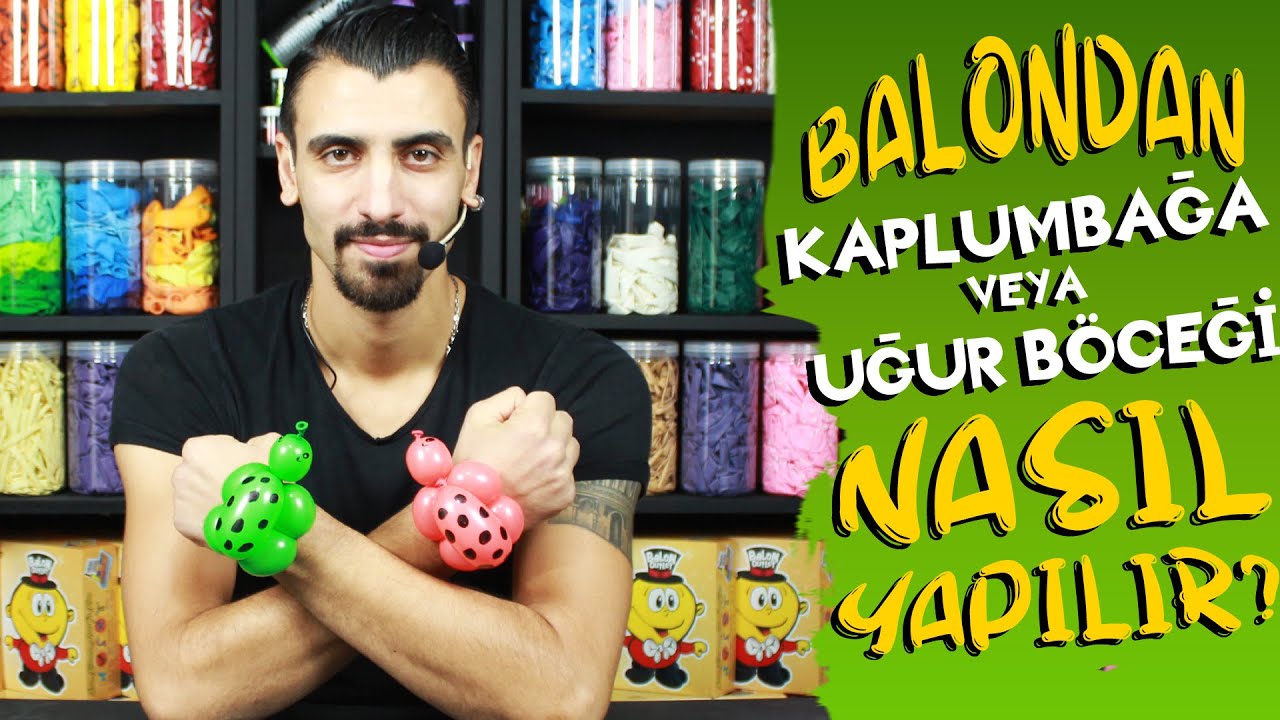 Balondan Kaplumbağa/Uğur Böceği Nasıl Yapılır? 🐢🐞 Turtle or Ladybug - Balloon Animals for Beginners