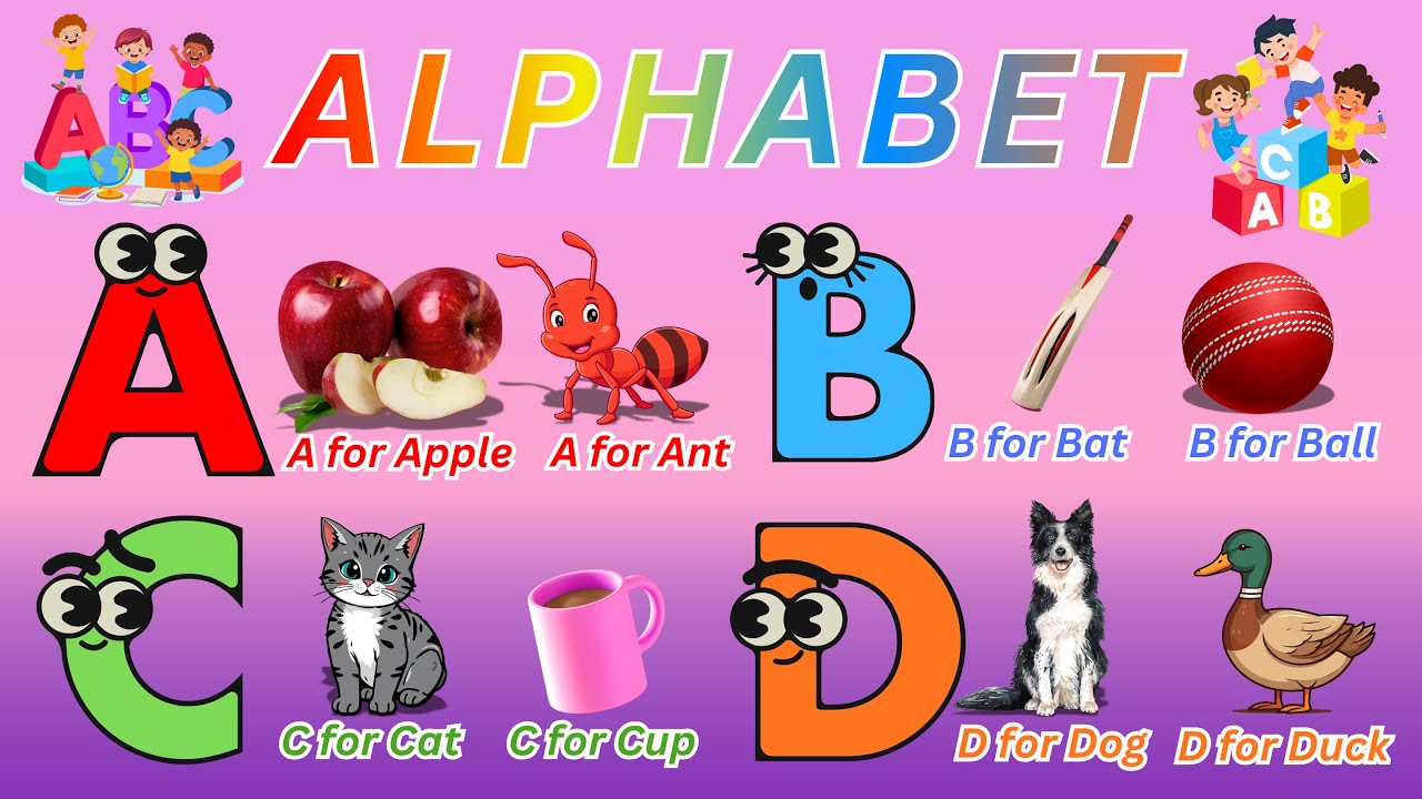 a for apple a for ant phonics songs for kids