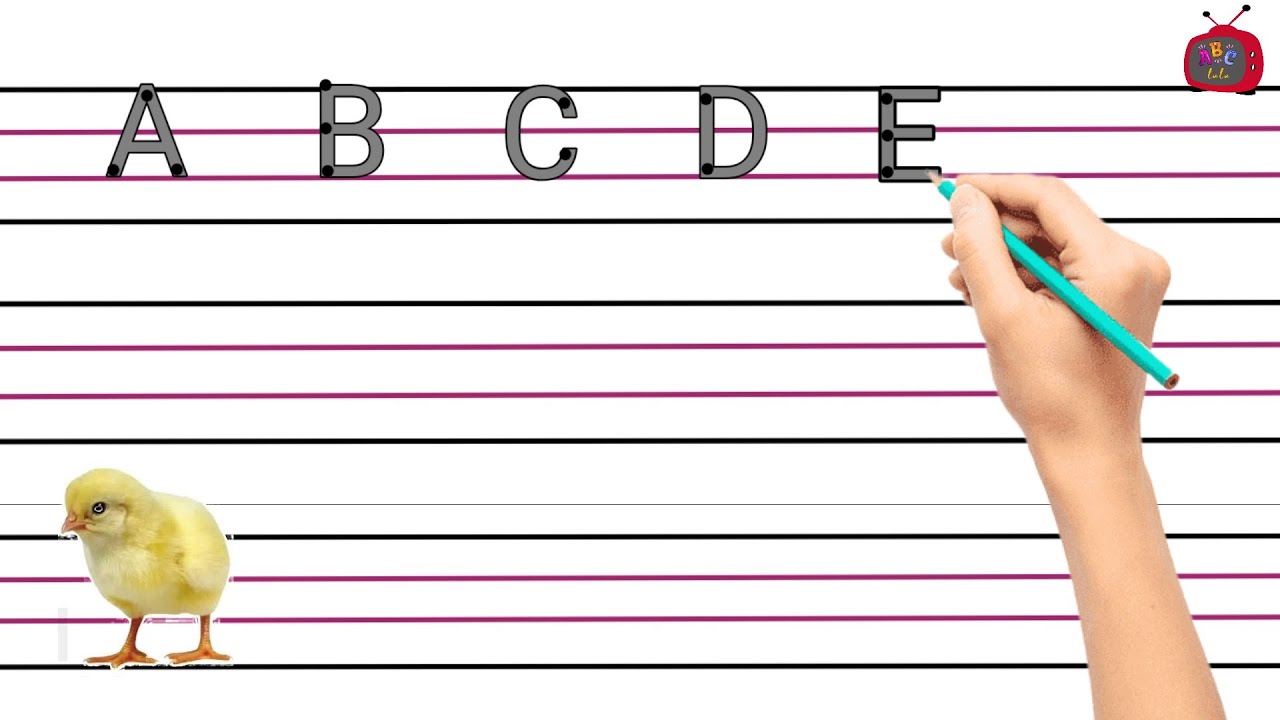 A to Z Capital Alphabet Tracing ✏️ | Pencil Writing Practice with Lines & Curves | Kids Handwriting