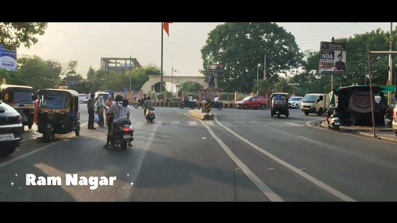 Golden Hour Drive: Ram Nagar to Telankhedi Temple | Nagpur Sunset Serenity 4K UHD