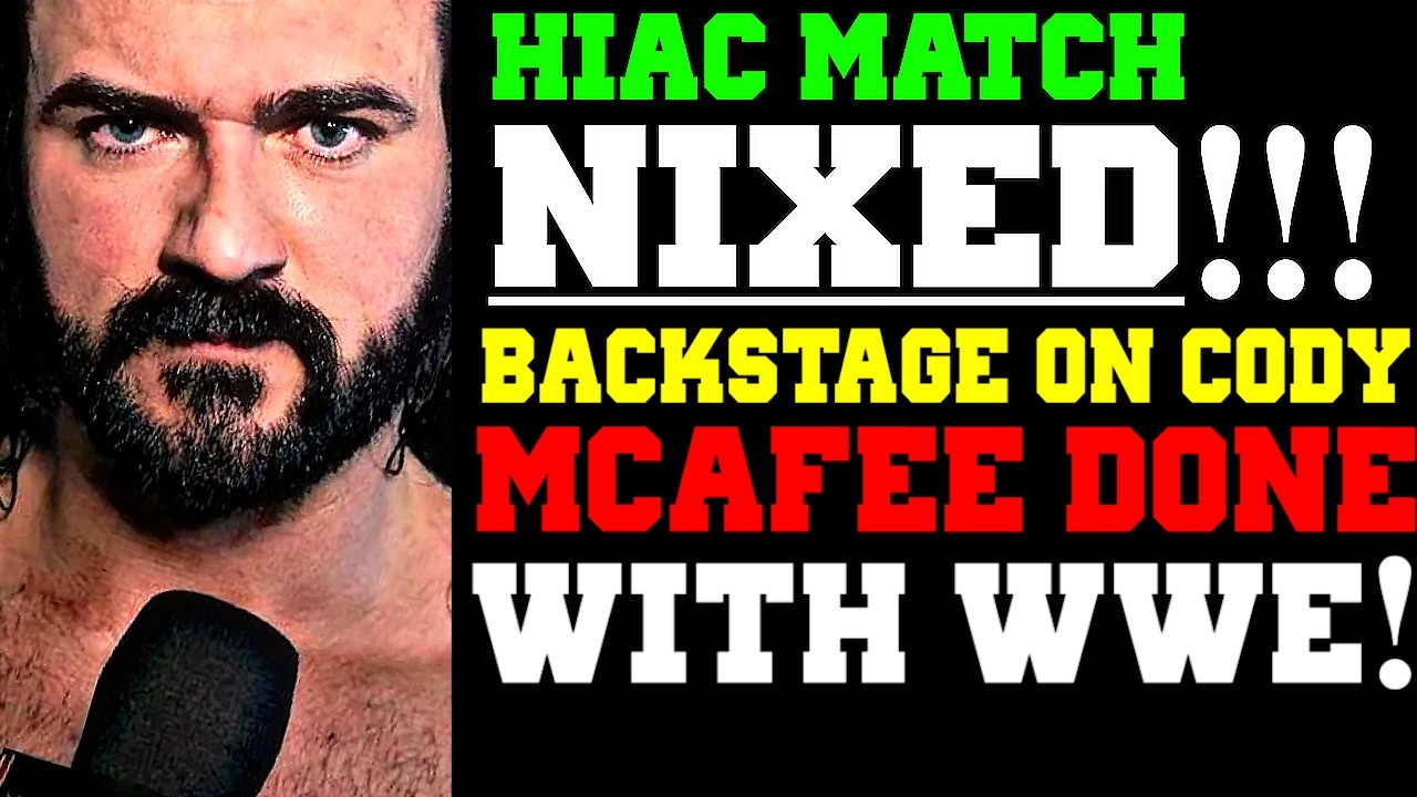 WWE News! Hell In a Cell Match Cancelled! Pat McAfee Done With WWE! Officials React To Fan Backlash!