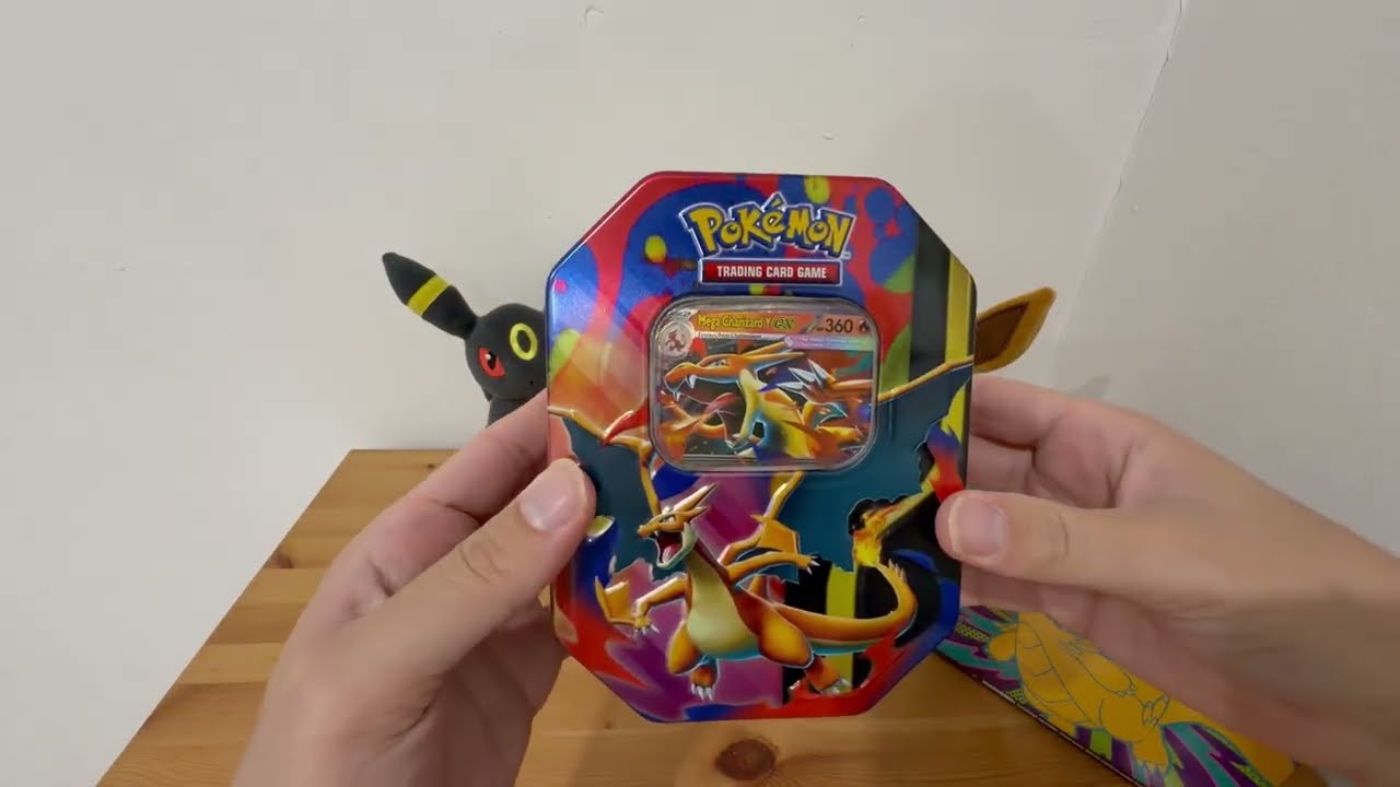 Распаковка набора Mega Charizard Tin (Mega Charizard Y) #ascendedheroes #pokemon