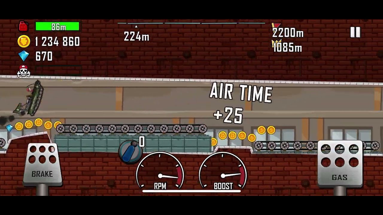 Hill Climb Racing Factory Speedrun 500 m World Record