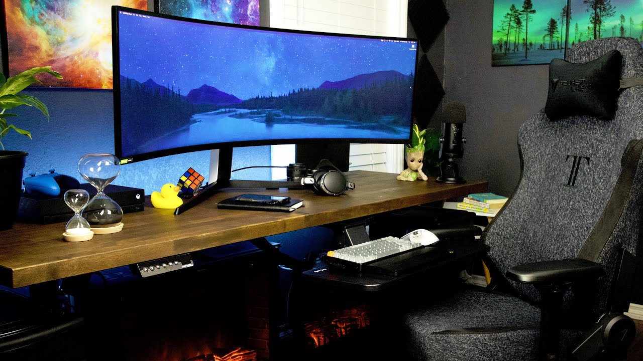 My Minimalist Ergonomic Desk Setup For Productivity & Software Development // Programmer Desk Setup