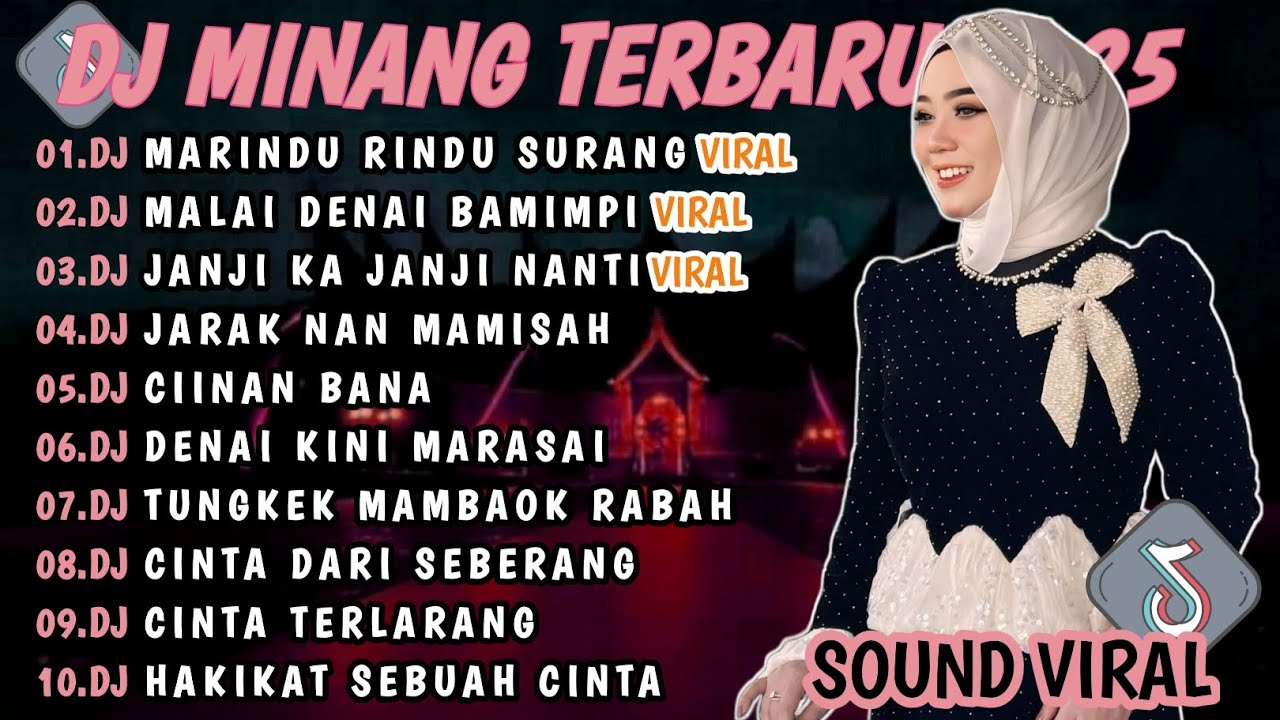 DJ MINANG TERBARU 2025 FULL BASS | VIRAL TIKTOK🎵 DJ MARINDU RINDU SURANG MALAI DENAY BAMIMPI🎵VIRAL