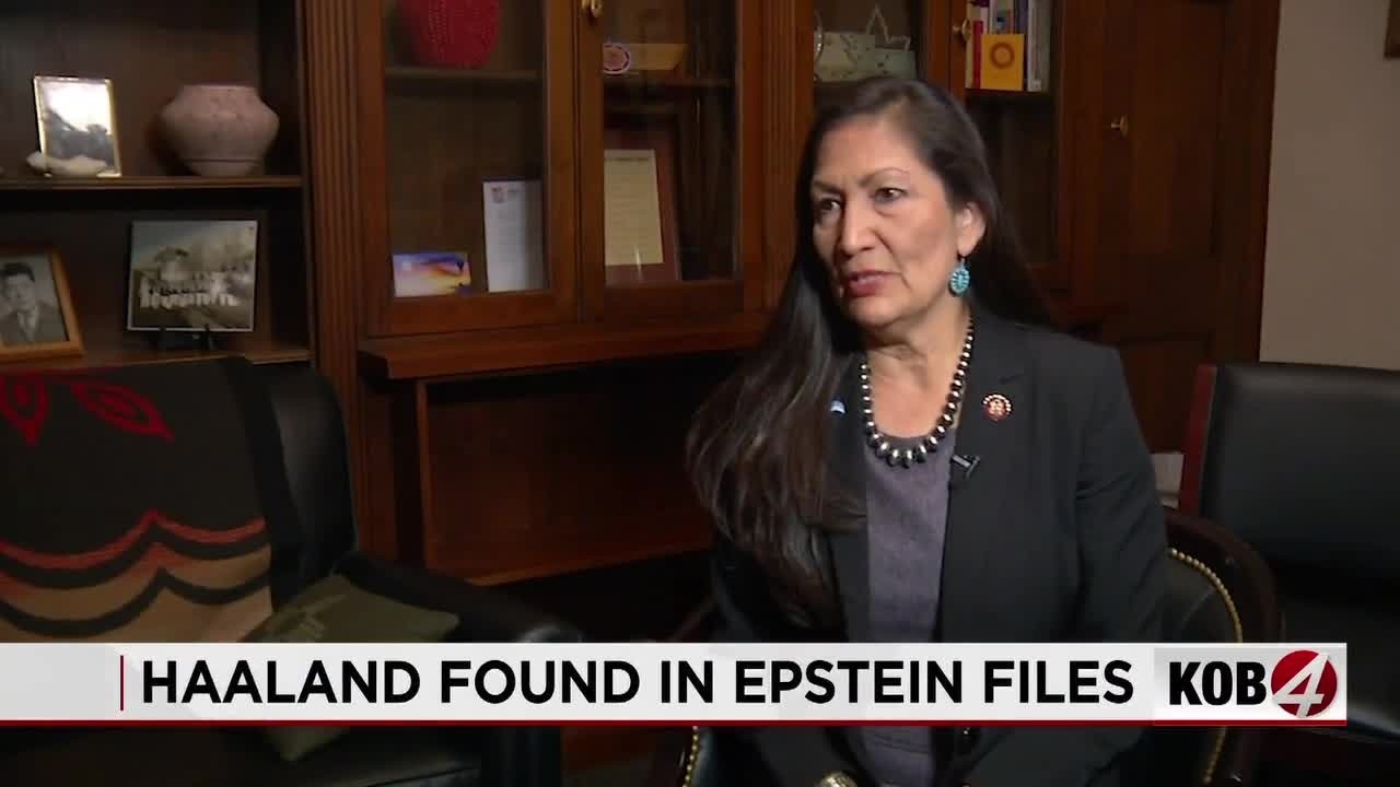 Deb Haaland named in DOJ Epstein files over 2014 New Mexico flight