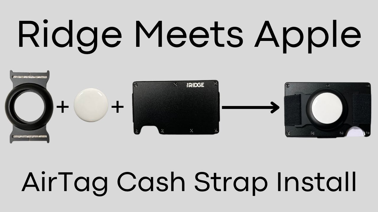 Ridge Wallet AirTag Cash Strap Install