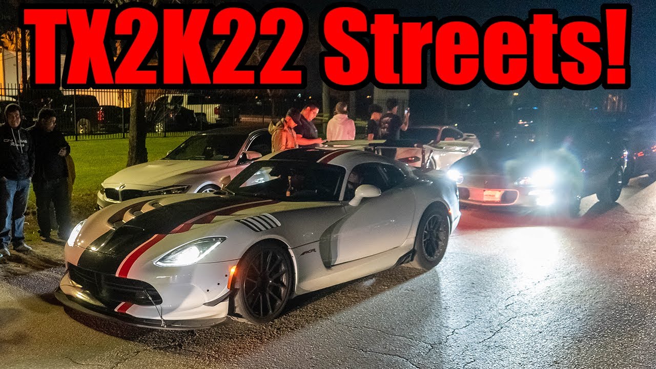 САМЫЕ БЫСТРЫЕ УЛИЧНЫЕ АВТОМОБИЛИ TX2K22 ПОЯВИЛИСЬ НА WILD CAR MEET! (1800-сильные Viper, FAST EVO...