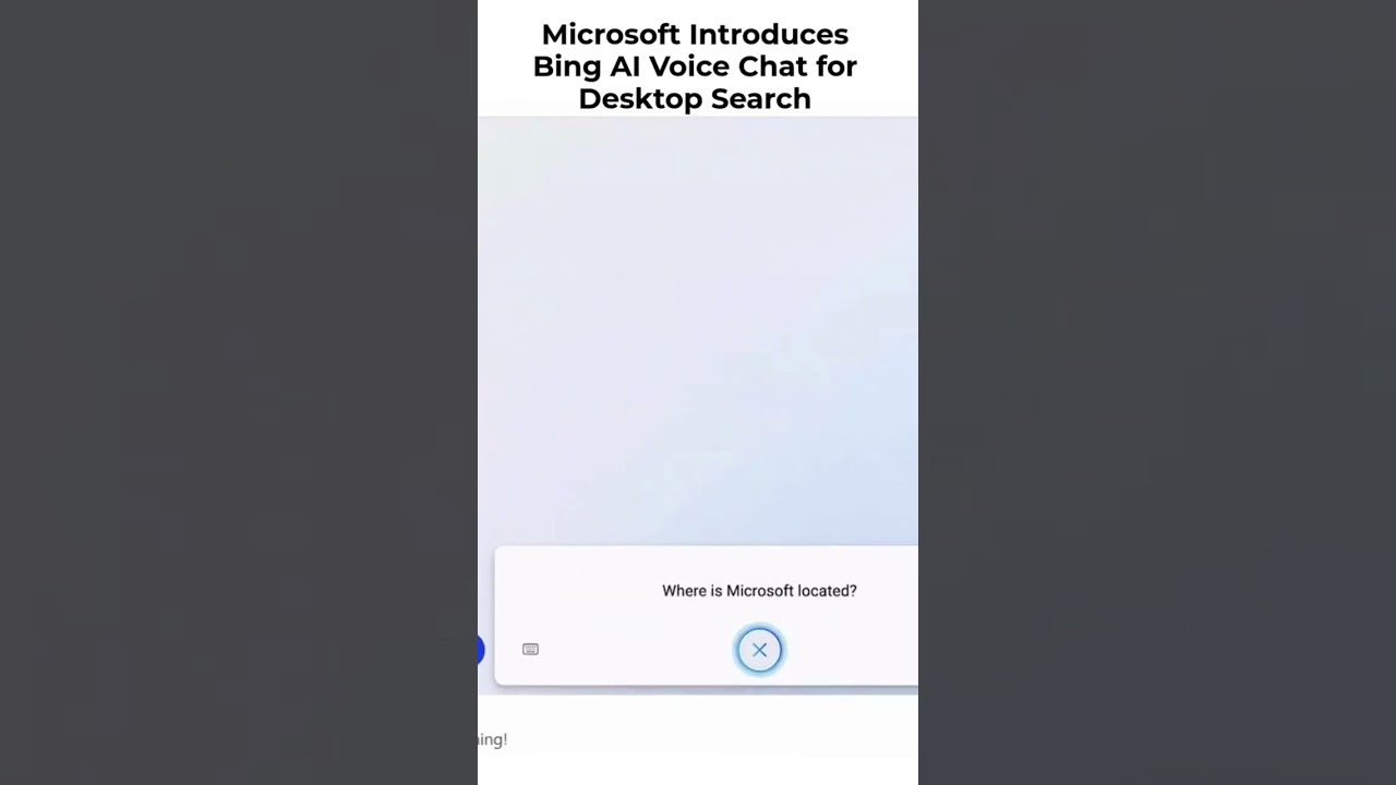 Microsoft Introduces Bing AI Voice Chat for Desktop Search #shorts #seotips #seoupdates
