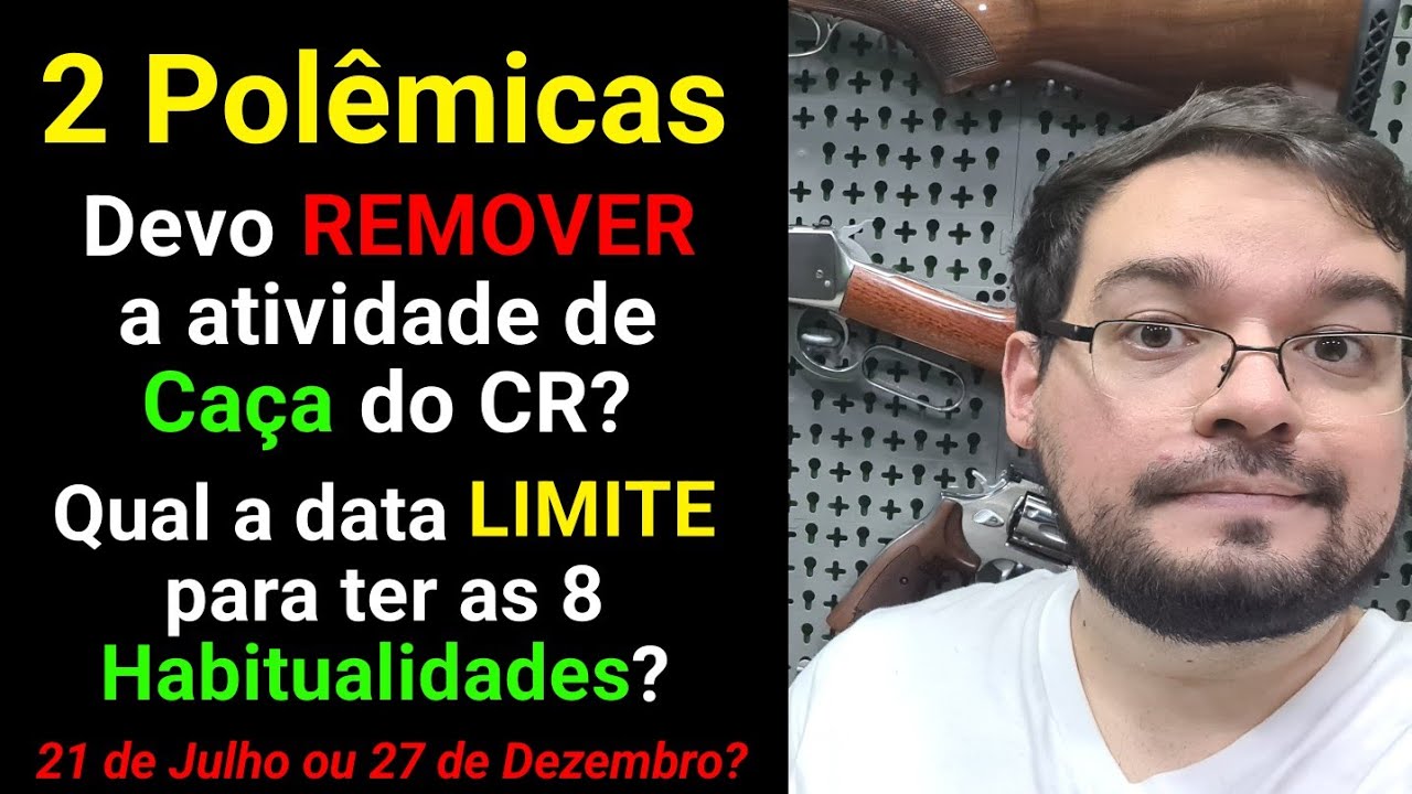 E Agora, CAC? Compensa tirar a atividade de Caçador do CR? Quando será exigido as 8 Habitualidades?