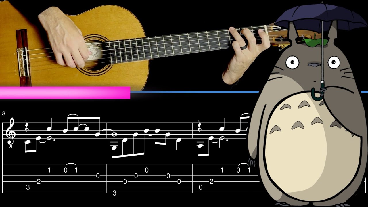 My Neighbor Totoro Theme on Guitar | Free TAB & Sheet Music