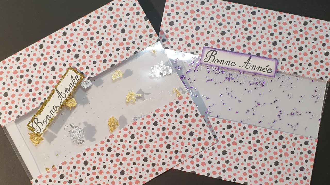 Tuto Carte en Transparence Bonne Année 🎊🎄🎊 Facile et Simple      