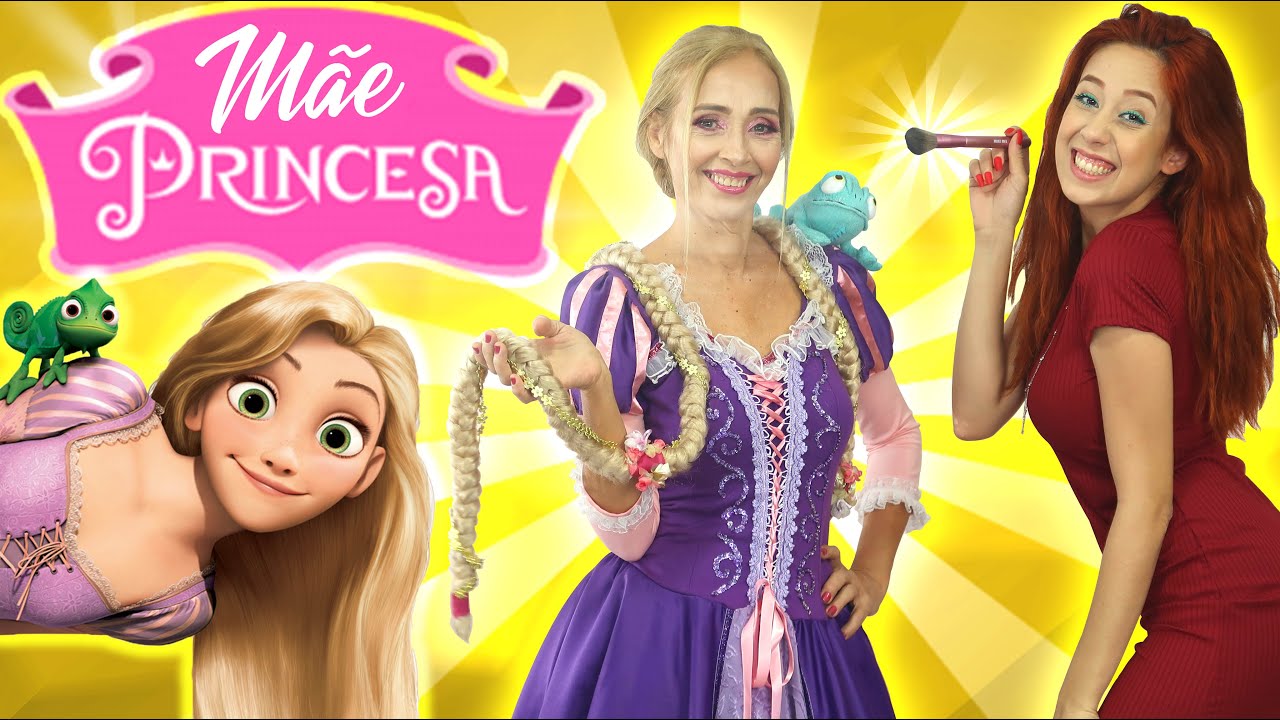 TRANSFORMEI MINHA MÃE NA PRINCESA RAPUNZEL