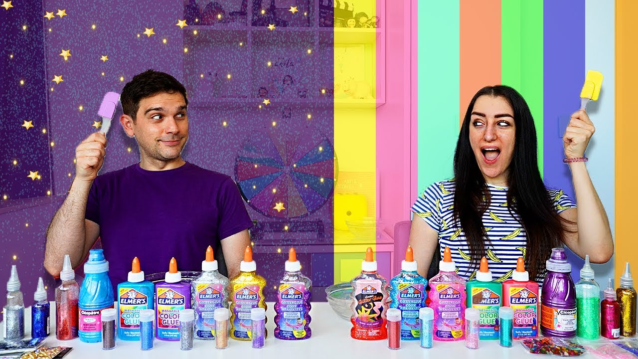SLIME GALAXY VS ARCOBALENO CHALLENGE!!!*SLIME COLORI CHALLENGE*