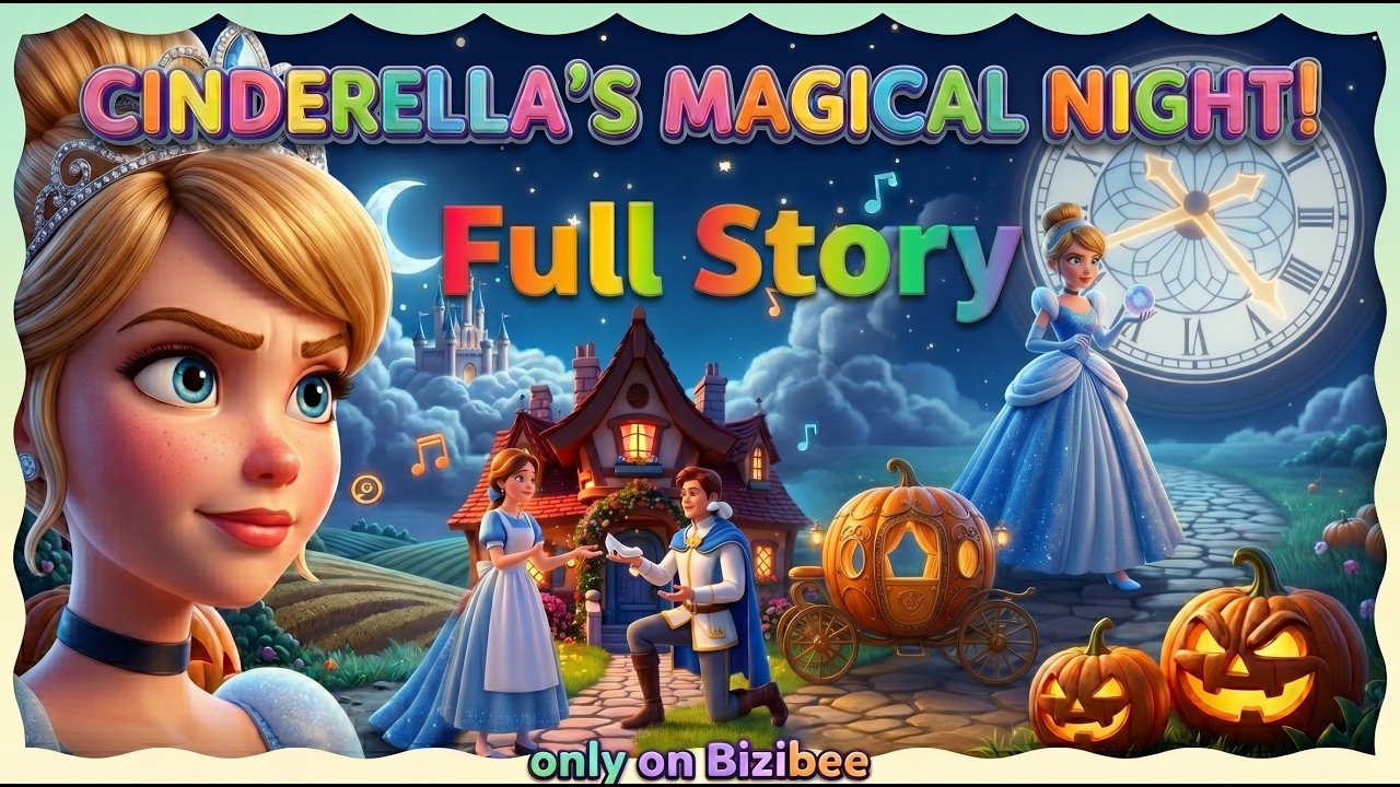 Cinderella’s Magic Night ✨👑 | Musical Fairy Tale for Kids 🎶