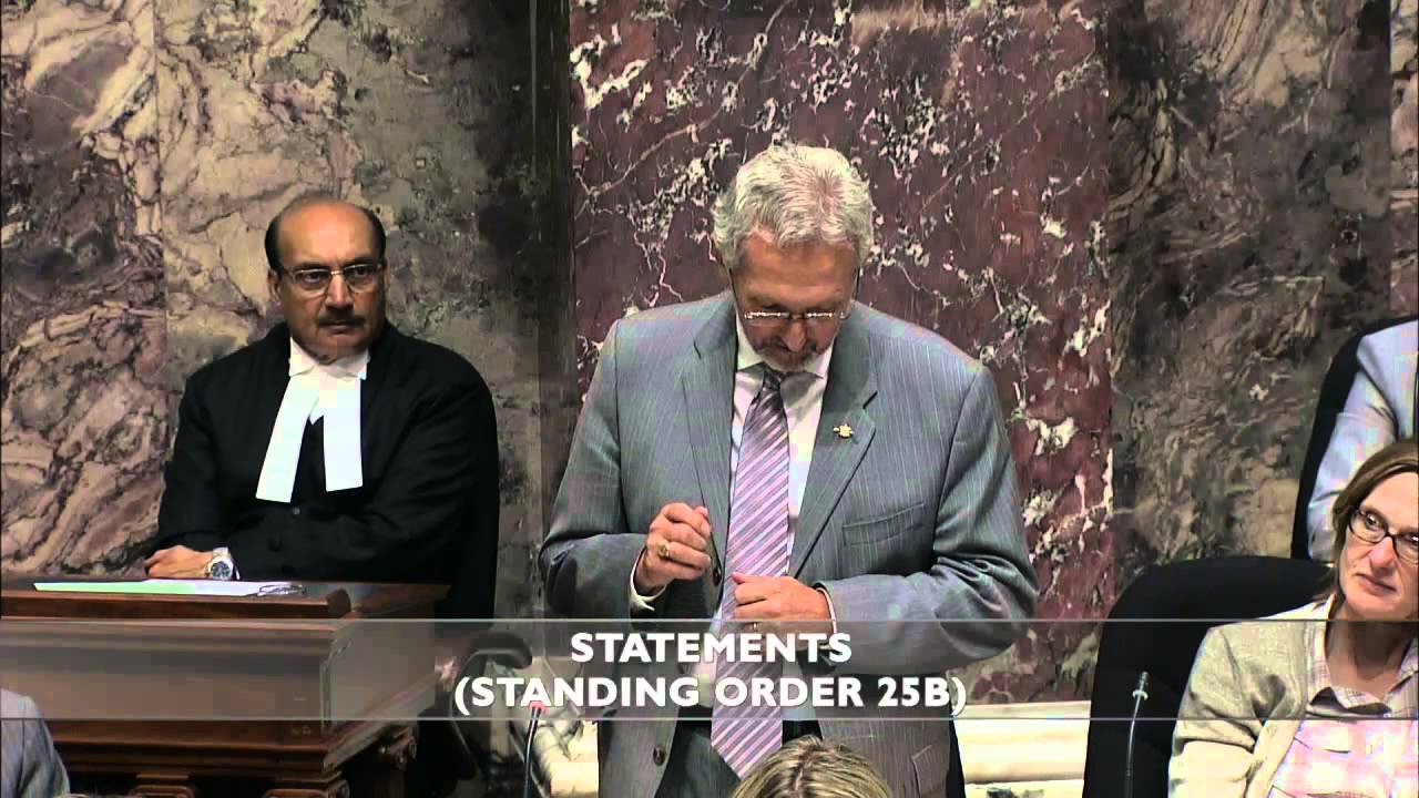 MLA Leonard Krog gives statement about children and the safety of car seats