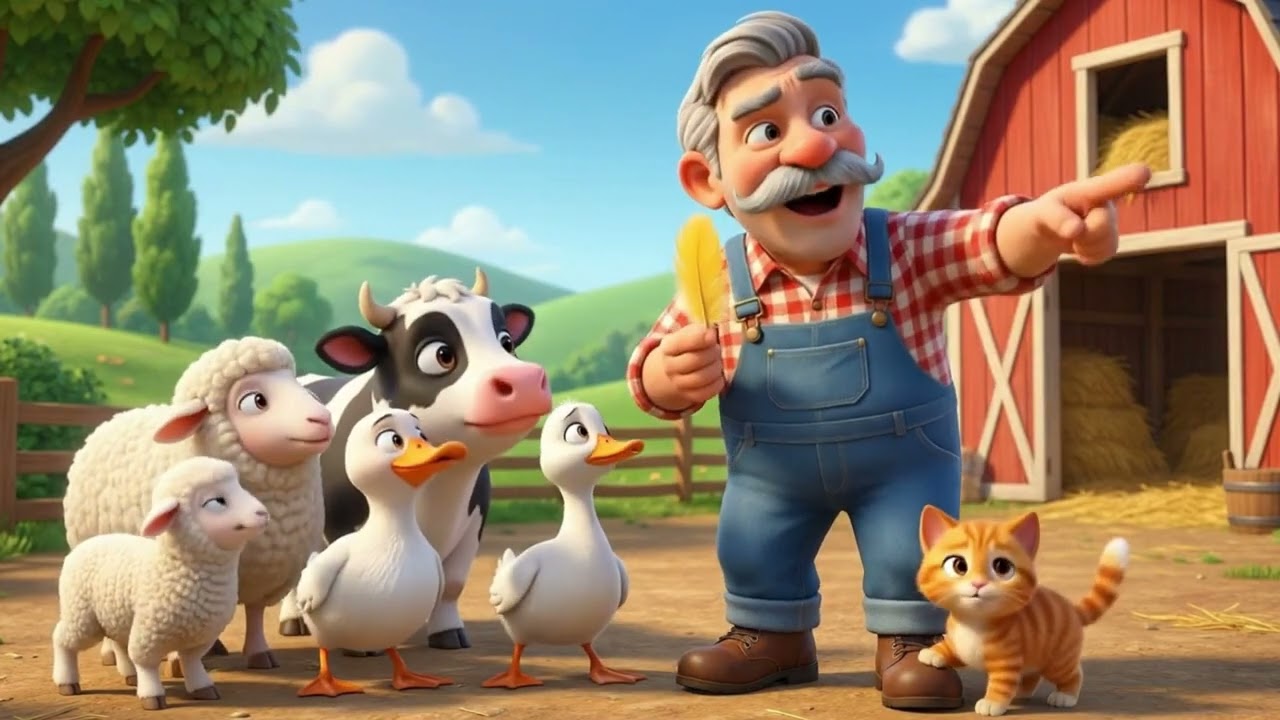 Old MacDonald Had a Farm 🎵 3D Nursery Rhymes for Babies | Kids Songs English